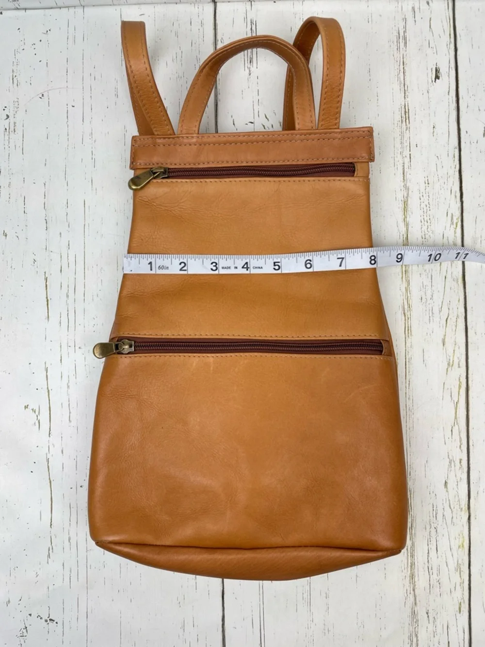 Le Donne Leather Backpack Purse - Picture 8 of 16